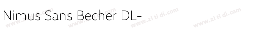 Nimus Sans Becher DL字体转换